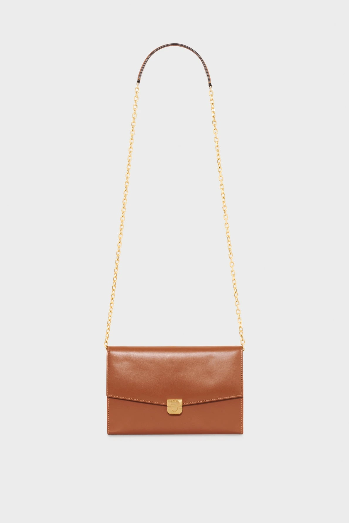 Pochette-en-cuir–ENVELOPPE-gerard-darel-maroc-cognac-face.